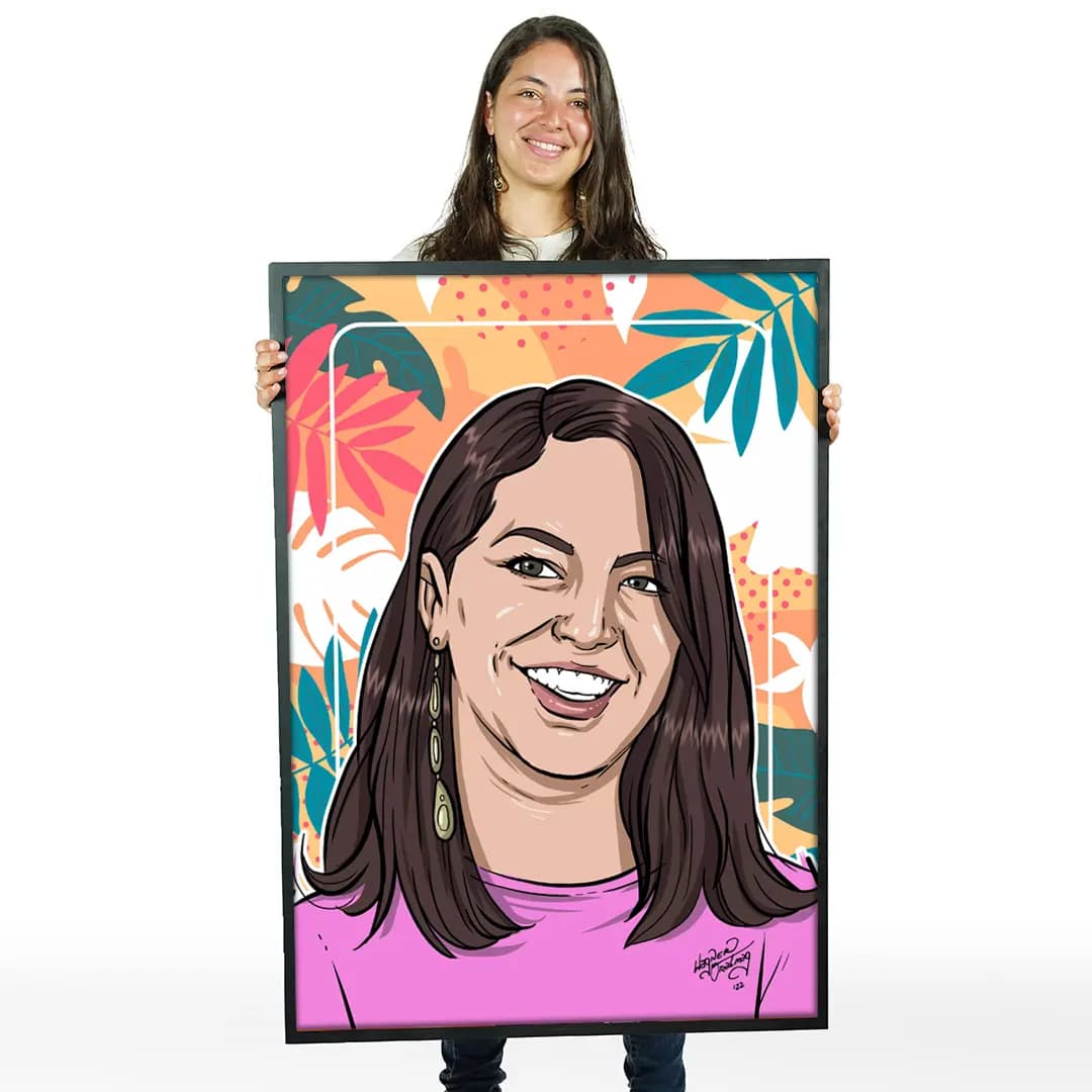 portrait pop art personnalisé