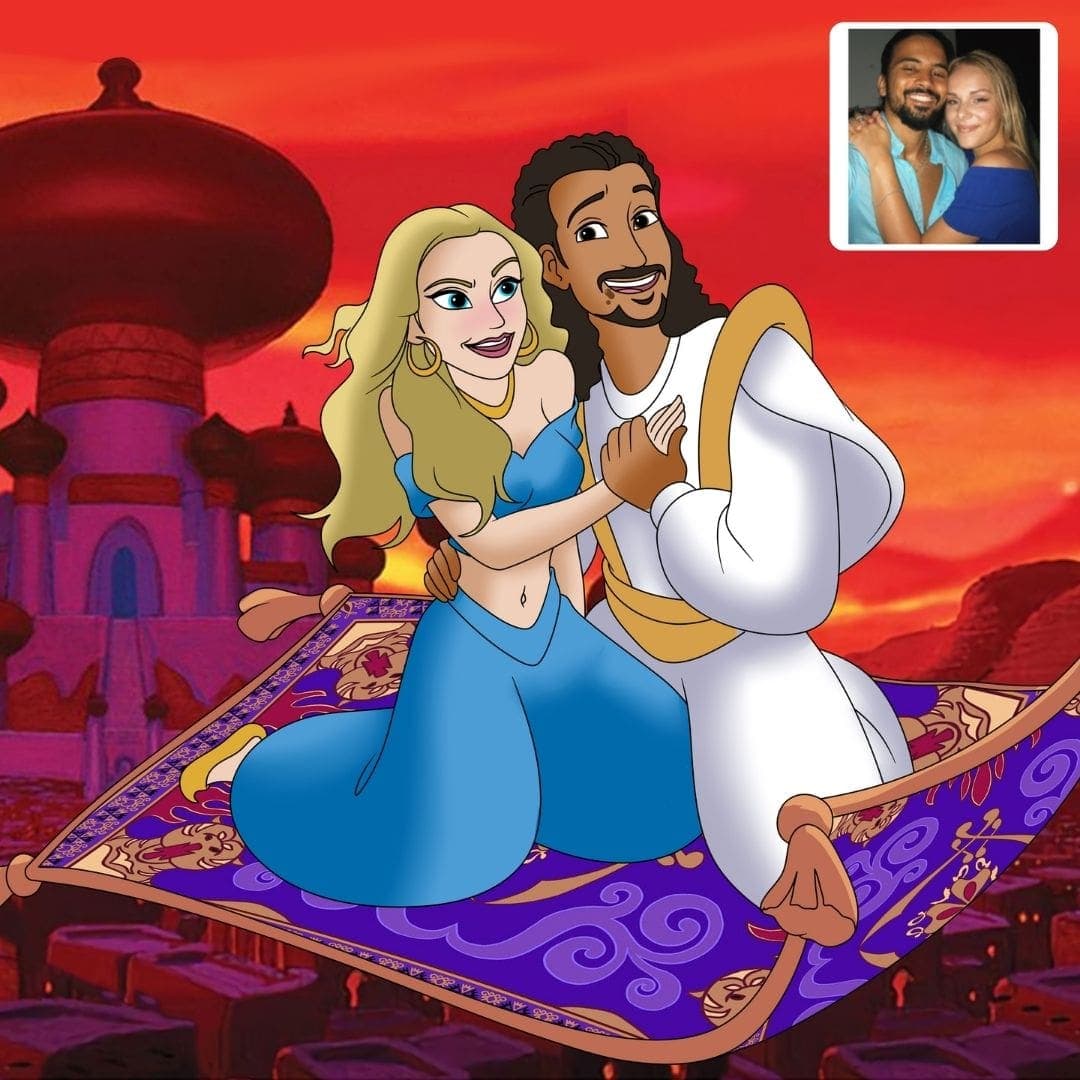 Custom disney princess portraits made by Cartoonely