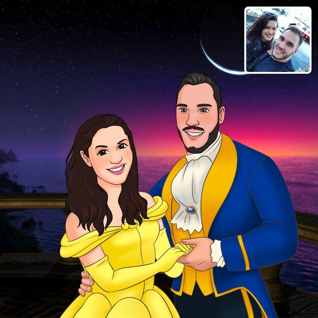 Custom disney princess portraits made by Cartoonely