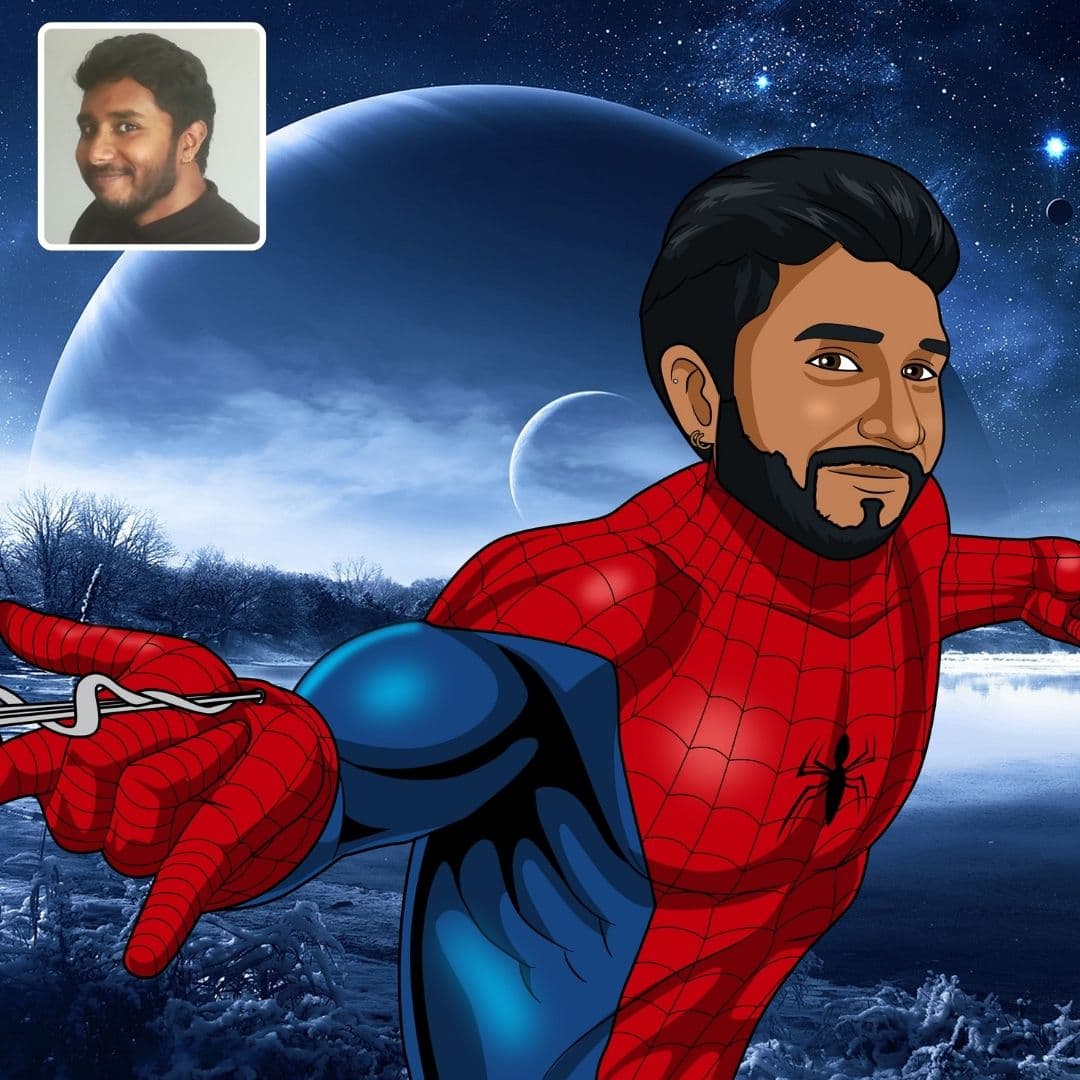 poster marvel réalisé par cartoonely