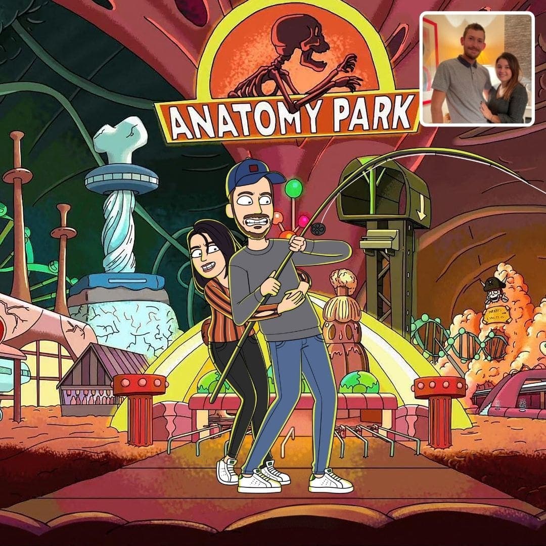 poster rick et morty réalisé par cartoonely 2